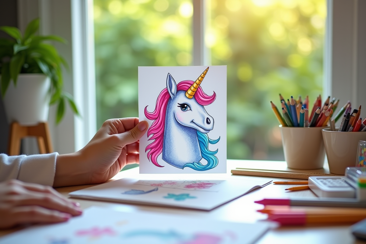 licorne dessin